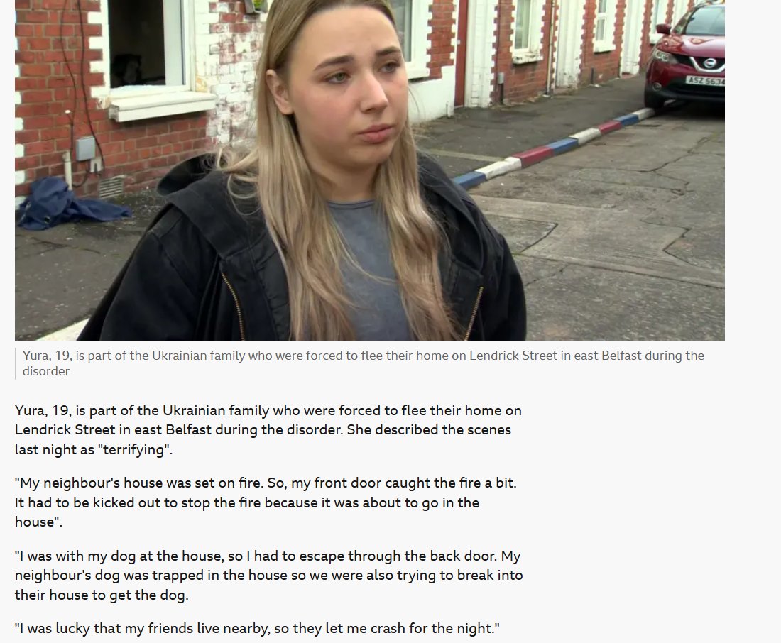 UkraineSol's tweet photo. Called on by Tommy Robinson from Moscow, far-right thugs burned a Ukrainian refugee family out of their home in Belfast - and many other refugees too

https://t.co/vtDmcHRvS5 https://t.co/bHd6hkUeKl