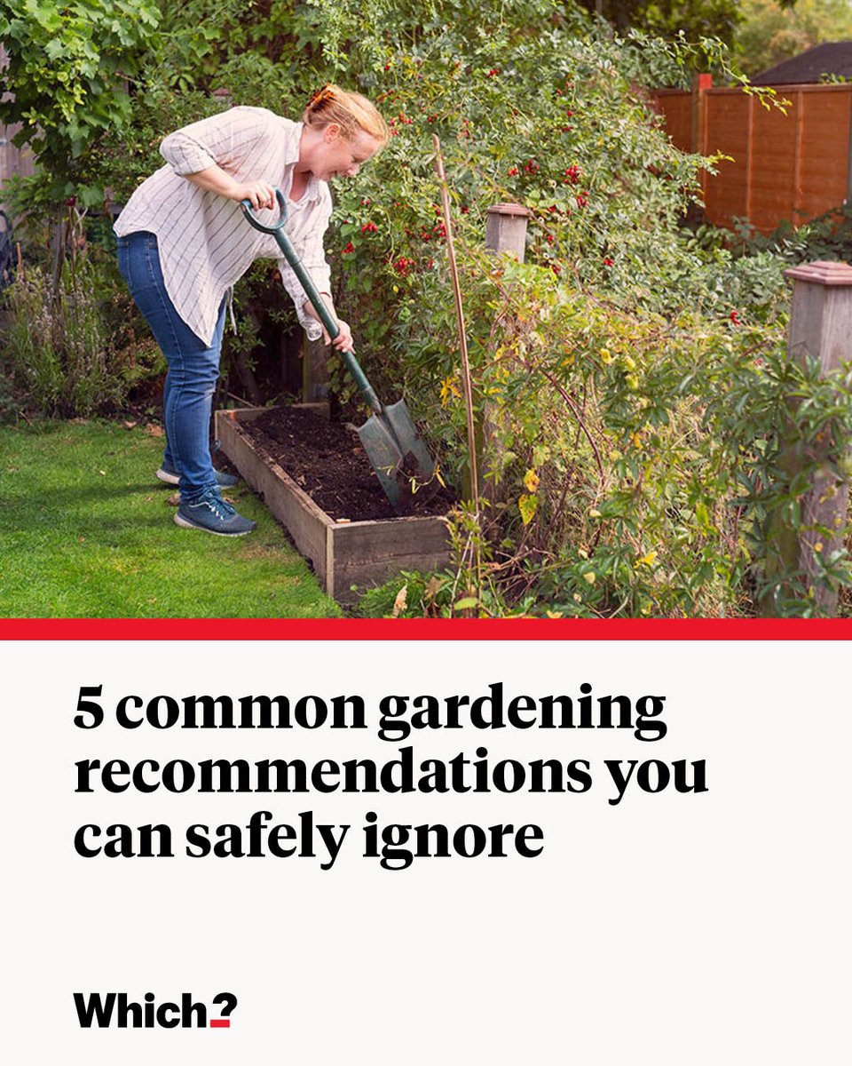 WhichUK's tweet photo. 🪴 Don't accept all the advice you hear, especially when it comes to gardening.

These 5 common gardening tricks and habits aren't worth trying for yourself  👇 

https://t.co/PQs6ep5JKk https://t.co/YsStUhxPO4