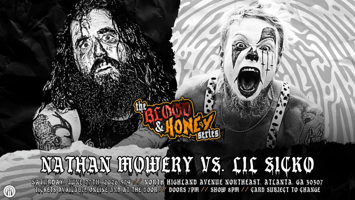 NathanMowery's tweet photo. Facing the most popular clown in town in Atlanta June 27th at @MonksMead 🩸🍯 https://t.co/XapgMI9XsQ
