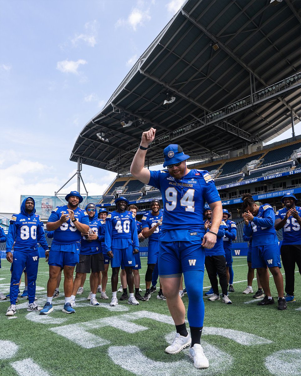 Wpg_BlueBombers's tweet photo. Gettin' jiggy for the home opener 

#ForTheW https://t.co/dbEuq8RYg3