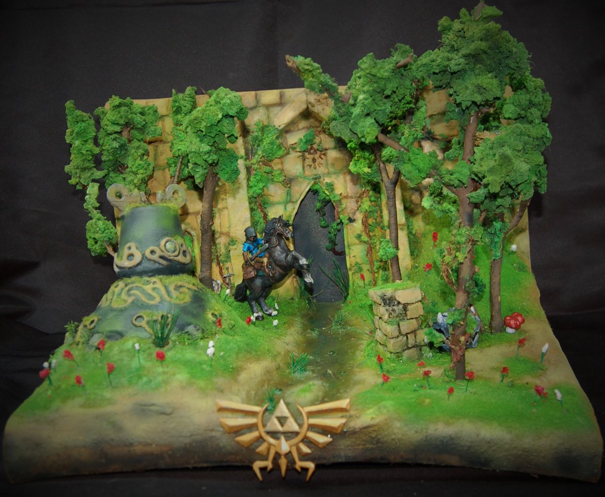 CeboCrafts's tweet photo. Tengo un diorama del Majoras, uno del Wind Waker, uno del A link between worlds y uno del Breath of the wild... ahora tengo que hacer uno del Ocarina, no??

que proponeis? la entrada del templo del tiempo? la lucha contra dark link? un lugar perdido? algo de los Gorons? https://t.co/hWt5D1RnpX