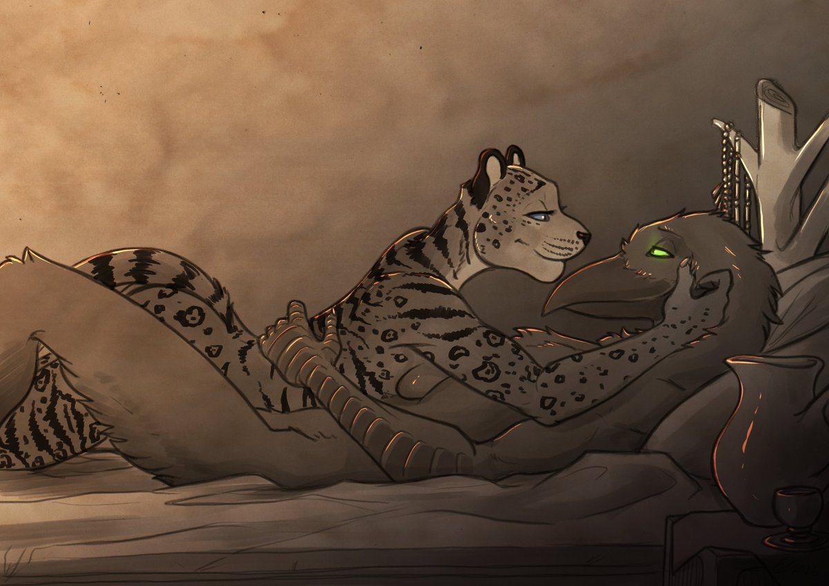 DanoGambler's tweet photo. Daily Doodle 275 "Tenderness"

A quiet moment between River and Shalak, with no interruptions or disturbances, no worries or stress, just the love they share for each other.

For my friends^^ https://t.co/wh2oBLq296