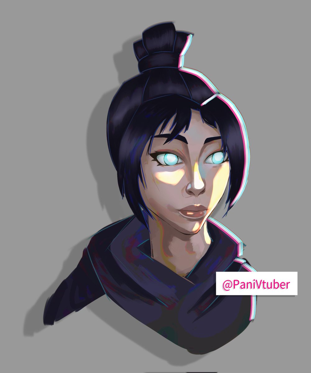 PaniVtuber's tweet photo. Wraith from Apex Doodle Art https://t.co/dH8ceUU3yE