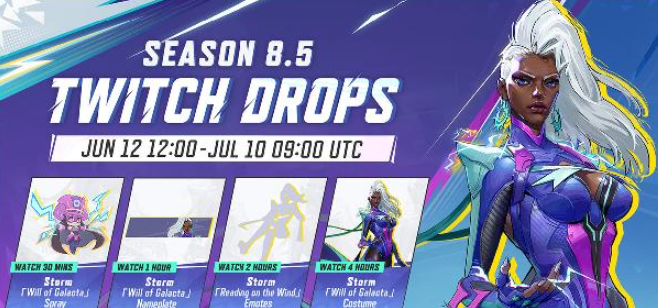 RivalsAssembled's tweet photo. ‼️NEW SEASON 8.5 TWITCH DROPS REVEALED https://t.co/CBWP7upMKC
