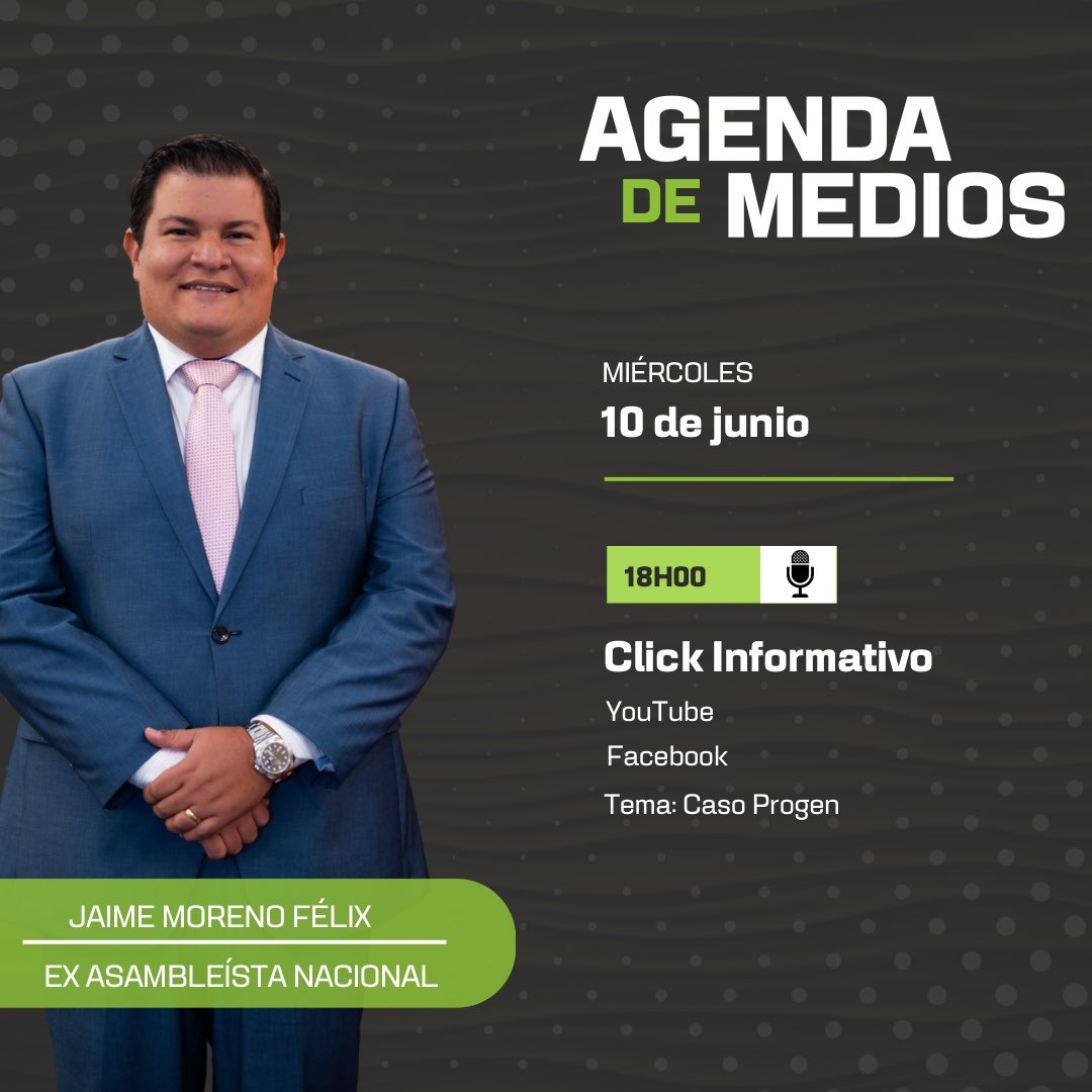JaimeMorenoEC's tweet photo. 🎙️ #JaimeEnLosMedios

Conéctate a mi entrevista en el medio digital #ClickInformativo. 

Mira los detalles ⤵️ https://t.co/QMMhTaQvD9