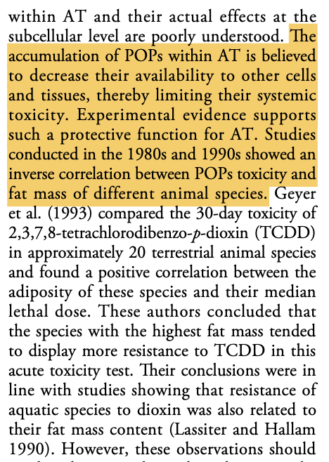 artofoptimal's tweet photo. Everything you think you understand about weight gain is wrong. It’s not excess calories, inactivity, or bad genes that are causing our obesity epidemic. The real driver is toxins.

Persistent organic pollutants (POPs)—lipophilic toxins like PCB, dioxin, many pesticides, BPA—seem to be the main culprit. These chemicals are thought to cause weight gain through several mechanisms. Though I think the most logical, proposed in the article below, is as a protective mechanism.

Storing these toxic chemicals in adipose tissue protects other vital organs from exposure and damage.

To learn more about this hidden link between toxins and obesity, and learn how to safely and effectively lose weight, check out my deep dive. https://t.co/hGLzKRozQI

https://t.co/JMIb0Ot5Qw