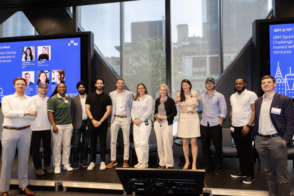 nameless_nyc's tweet photo. Sports doesn't have an AI problem.

It has a data problem.

A recurring theme from conversations this week with founders, investors, and operators across sports tech.

Thanks to @IBM and @ComcastVentures  for bringing everyone together. https://t.co/U4X6ps2lHh