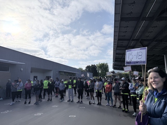 campbellpod's tweet photo. Recently, I had the pleasure of speaking to about 50 members of San Jose Fit, part of a remarkable group of more than 280 runners/walkers training for their October '26 race.  
I shared how my years with San Jose Fit helped me achieve one of my lifelong goals. https://t.co/daaTPP4ywH
