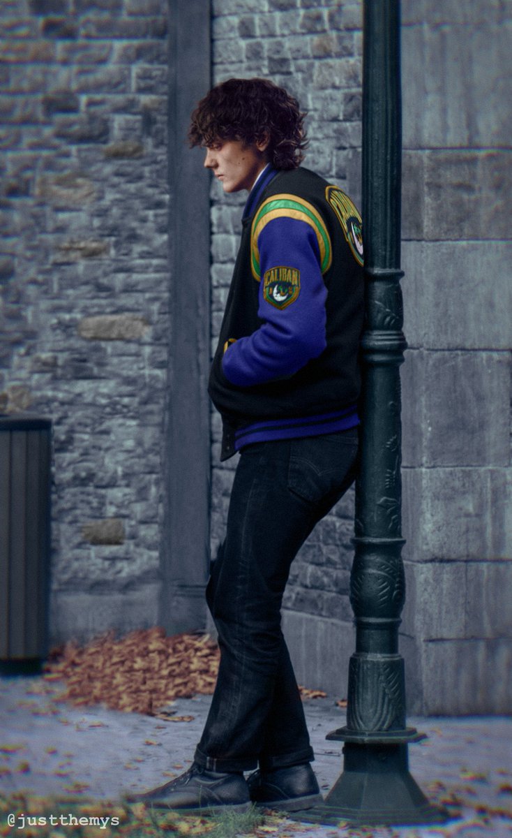 JustThemysPerso's tweet photo. Repost of that picture after fixing some issues. Because Tyler in the Nevermore varsity is important to me.

(photomanipulation, no AI! 🚫) https://t.co/qzA7t5ajhl