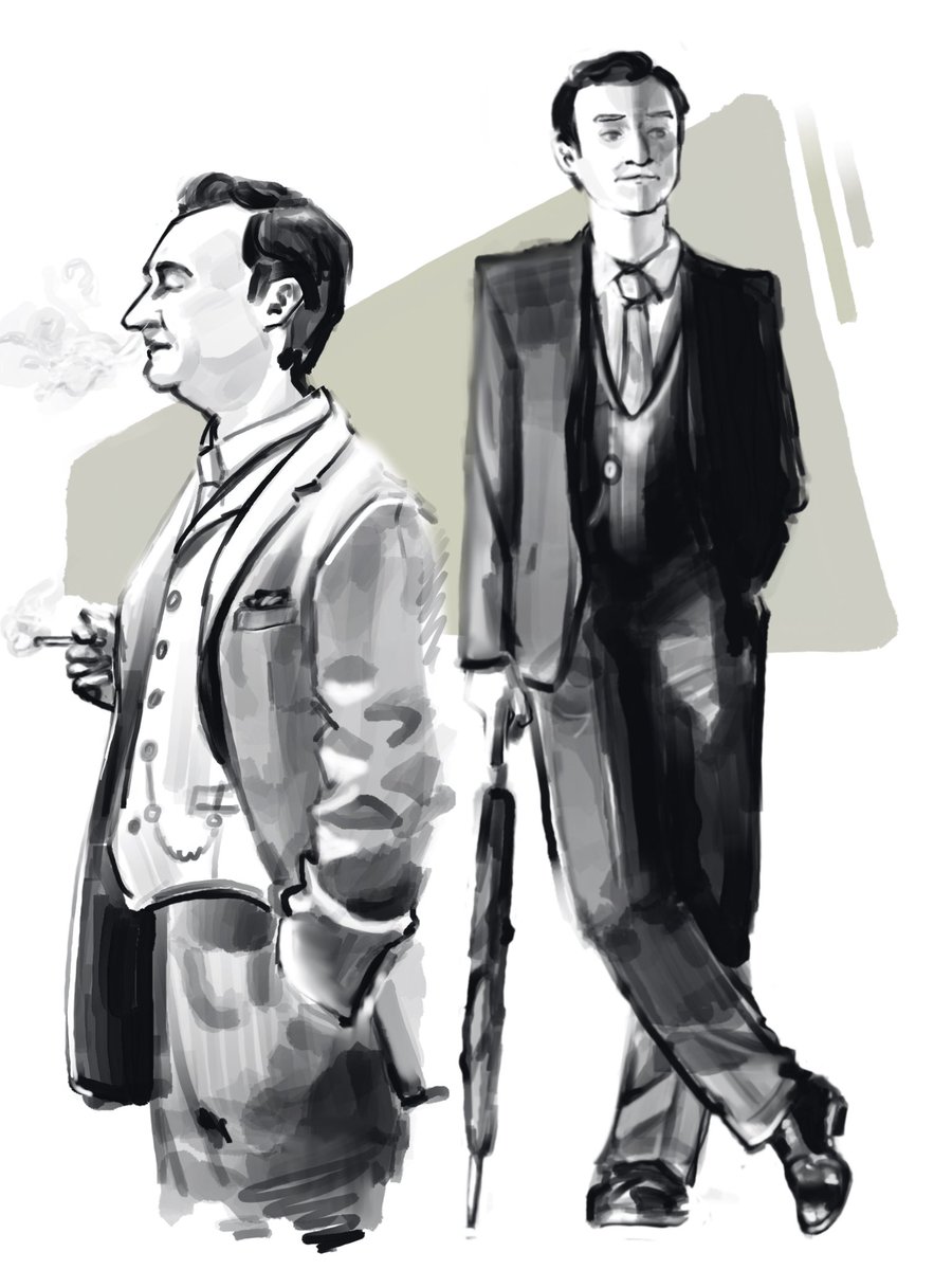 sunnytomatoes's tweet photo. I realised I’ve never drawn Mycroft before https://t.co/rKb5LUwlk5