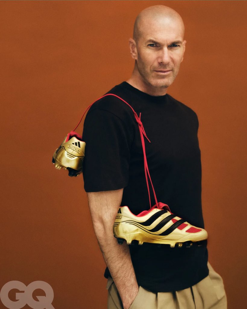 NoteSphere's tweet photo. Zinedine Zidane photographed by Txema Yeste for GQ Middle East. 2026. https://t.co/3uVqNh8SGK