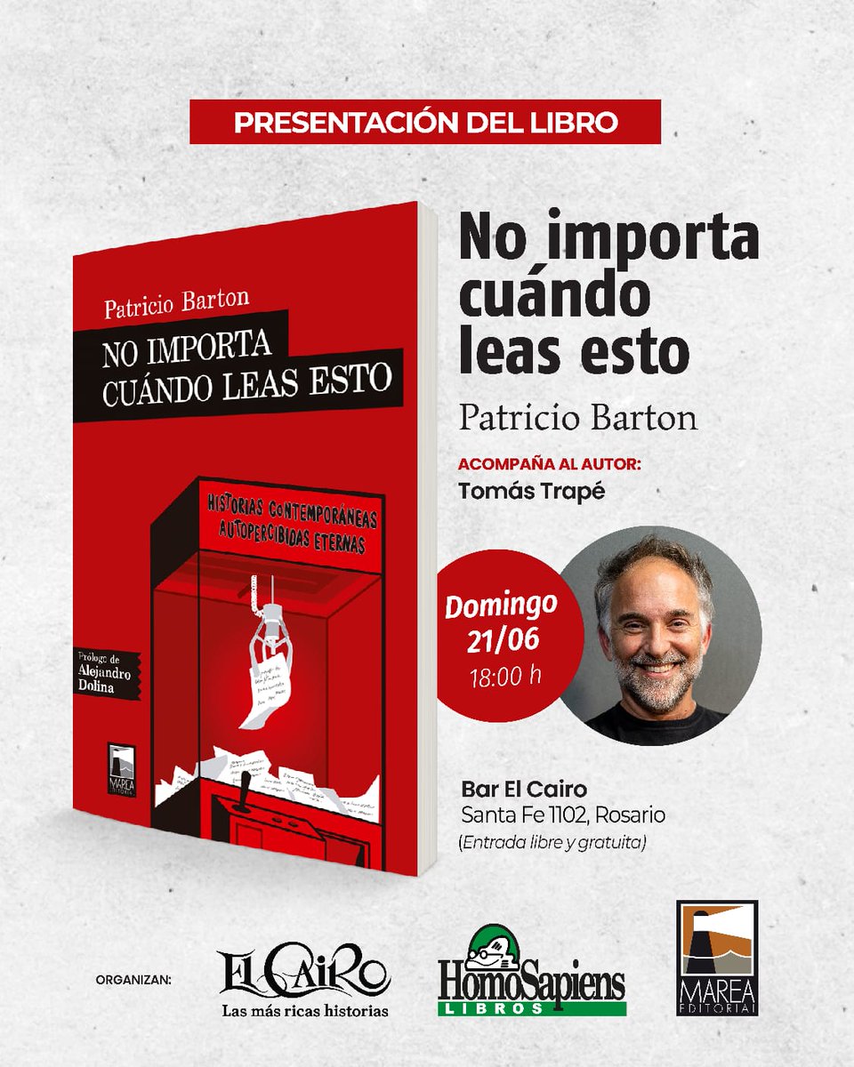 PatricioBarton's tweet photo. Ey, ROSARIO!
El Domingo 21 se arma en El Cairo. https://t.co/uCLMGdXDhU