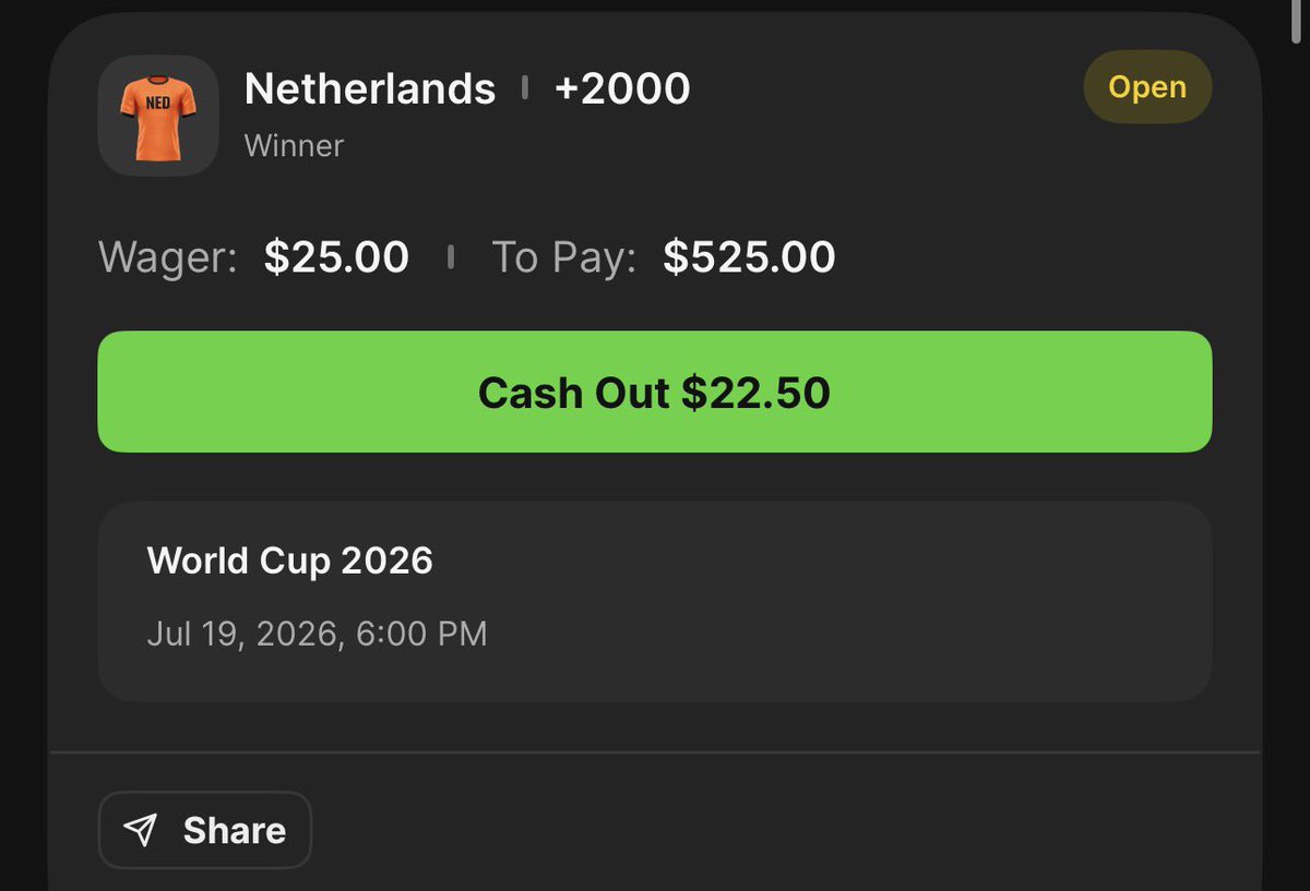 TVnukes's tweet photo. World Cup 2026 Futures ⚽️ 

Brazil/Spain/France/Argentina R16. 10u 💣🐋
Mexico/USA/Argentina/Spain to win group 4u🐶
Brazil/Morraco, France/Norway, Dutch/Japan to advance 4u🐷
England- Lift the cup 4u 🏆 
Netherlands- Lift the cup 1u 🏆 
Golden Boot- Harry Kane .5u 💪🏼

All picks placed on @DKSports 
All pick tracked on @pikkitsports 

#worldcup #soccer #worldcupfutures