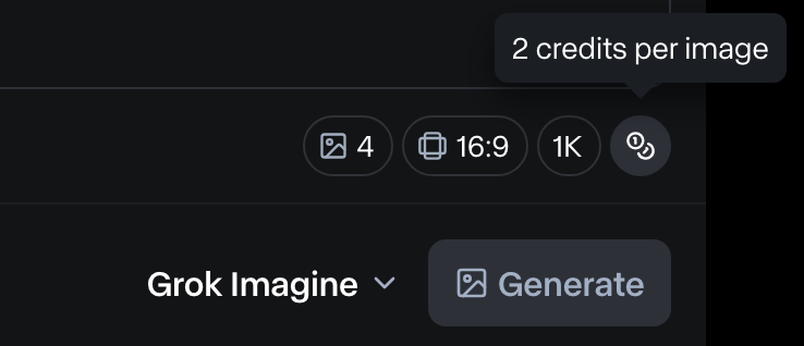 WillVI's tweet photo. A credit tip inside @runwayml is that Grok Imagine costs only 2 credits per image. https://t.co/9jYAmlKrid