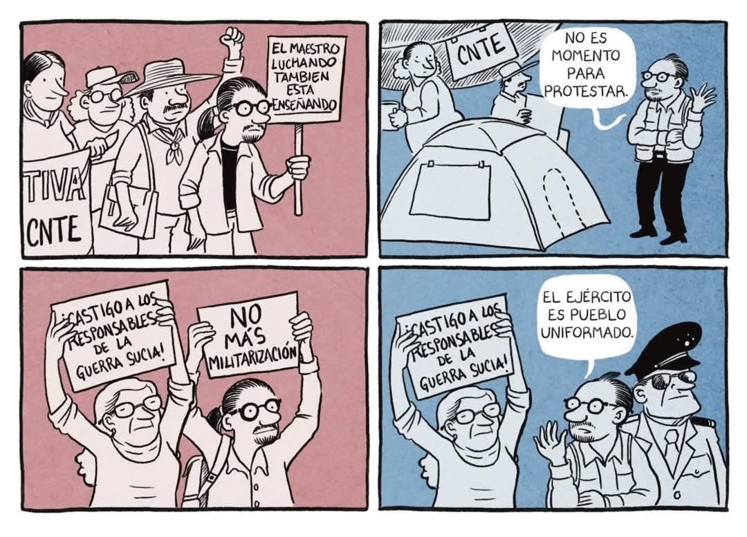 manuelhborbolla's tweet photo. AMLO y la 4T fueron muy hábiles para culpar a la "derecha" de todo mal. Con el paso del tiempo, esa estrategia se desgasta.

Culpar a la "derecha" no va a resolver las MUCHAS CONTRADICCIONES internas de la 4T, y su enorme SIMULACIÓN, liberal y burguesa.

Un cartón muy vigente. 👇 https://t.co/Q10NqC4eh6