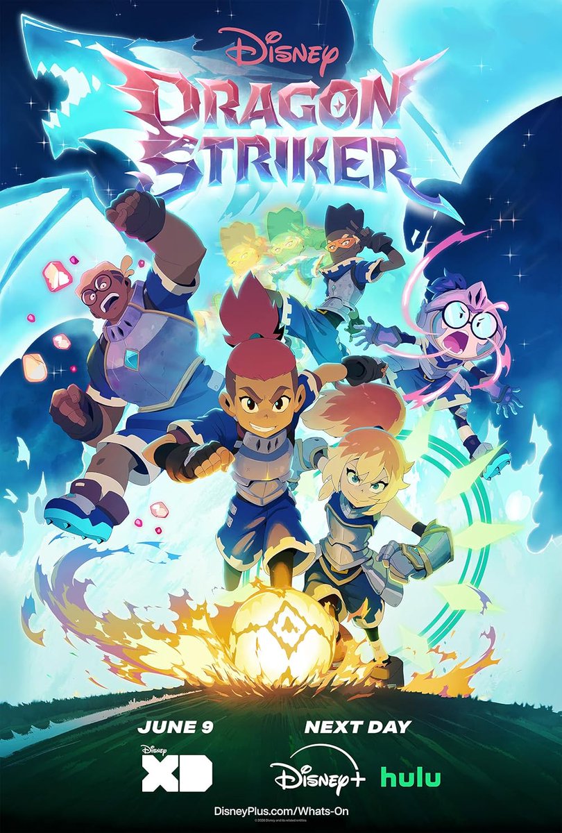 MasonLieberman's tweet photo. Honored to share I served as Choir Director (and cheeky bass guitarist) for Disney's newest voyage into anime: Dragon Striker! A love-letter to Soccer, fantasy, and all things Shounen, you can catch it now on DisneyXD, Disney+, Hulu, and even YouTube (where the first ep is free!) https://t.co/muzhC9NrcP