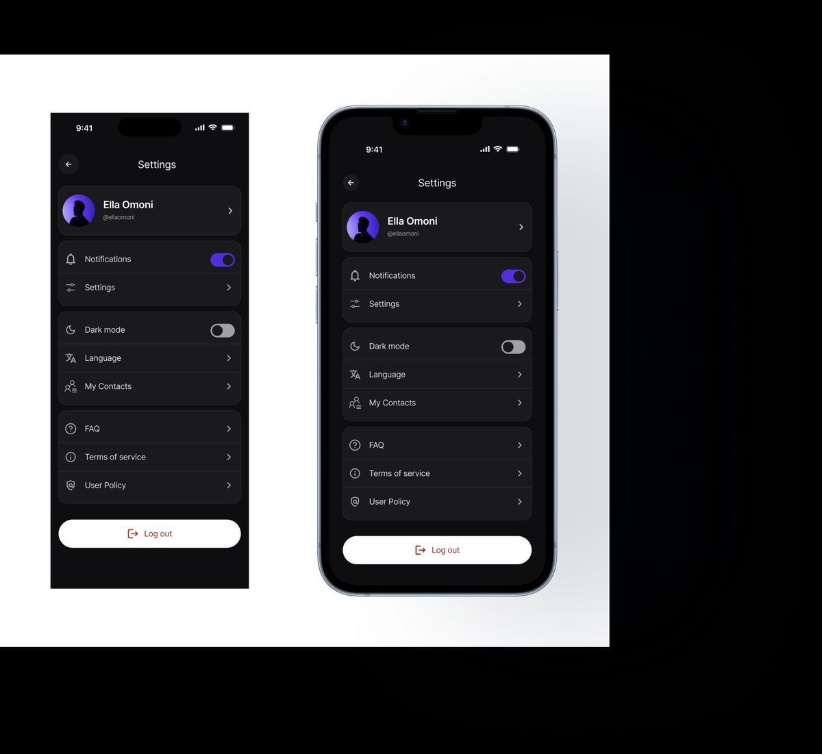 ellaomoni's tweet photo. Day 7/75 – Exploring UI Design 

Today's UI is a settings screen inspired by a design I saw on Dribbble. 

I created reusable components and used Text Properties and Instance Swap to speed up my workflow since several elements were repeated throughout the design.

#UIUX #DailyUI https://t.co/d3Izh9Pzb1
