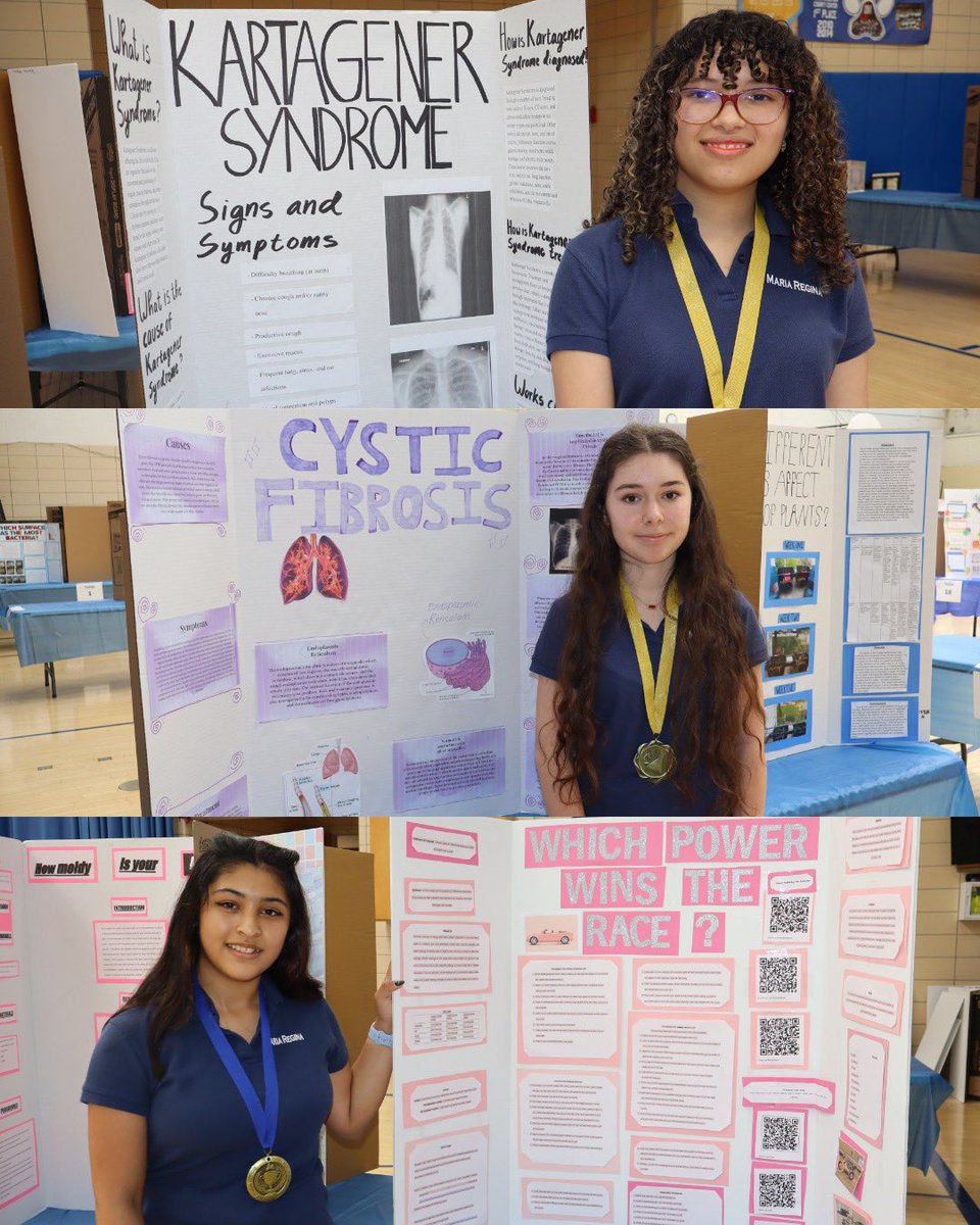 MariaReginaHS's tweet photo. Another great Science Symposium! Congratulations to all our Tigers for your hard work and exceptional projects. Thank you to Mrs. Carozza-McCaffrey ’99, Ms. Varma P’17, Science Department Chairperson, our STEM teachers and our judges for organizing this fantastic event! https://t.co/ZT4bMoDjG5
