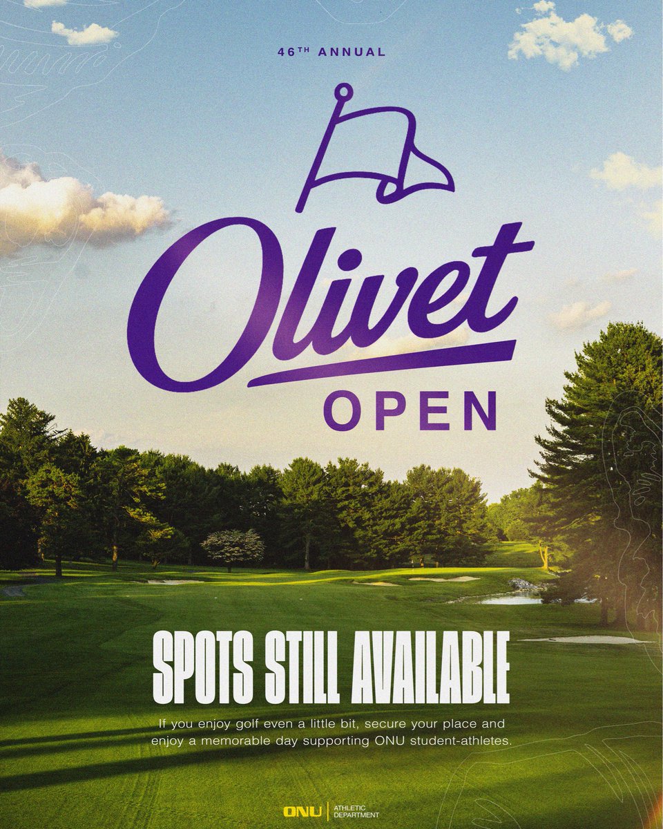 ONUAthletics's tweet photo. Whether you’re a serious golfer or just coming out to have fun, this is an event for everybody. Secure a spot now! ⛳️
🔗 Sign up here: https://t.co/9BX0jjgj65 https://t.co/2C07GJ7vqO