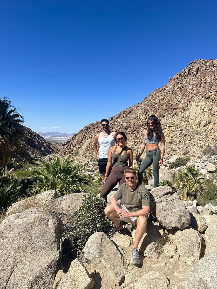 Cedar_Anthony's tweet photo. Coincidentally, the day before Contact, @TheUFOzzie was dropping all this insider info on me in the middle of this amazing oasis hike in Joshua Tree. 

He is not only a wealth of important knowledge, but his personal family connections are mind-boggling 😎

Pay close attention 🇦🇺 https://t.co/5JJMf4gNI1
