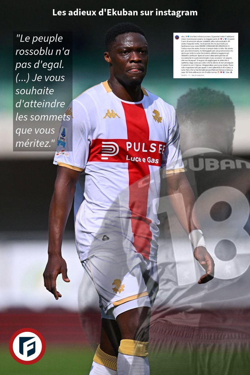 GenoaFrance's tweet photo. #ekuban #genoa #genoacfc #mercato https://t.co/iAPFDlTkr8