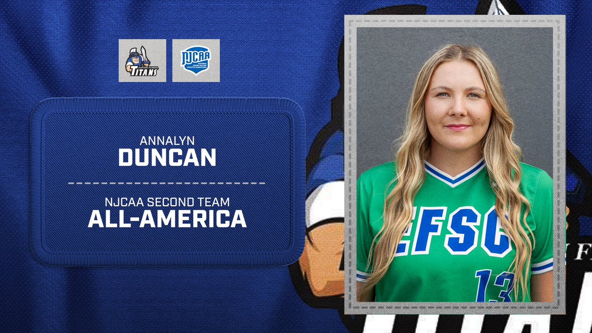 EFSCTitans's tweet photo. Softball second baseman Annalyn Duncan was named to the second team NJCAA Division I All-America team on Wednesday https://t.co/HmDsWFUqbu