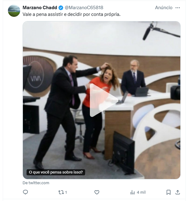 SempleVictor's tweet photo. @rodaviva o que são essas imagens/vídeo fake aparecendo? Vocês não vão tomar nenhuma providência sobre isso? @tvcultura @veramagalhaes https://t.co/11B3Ct5L6d