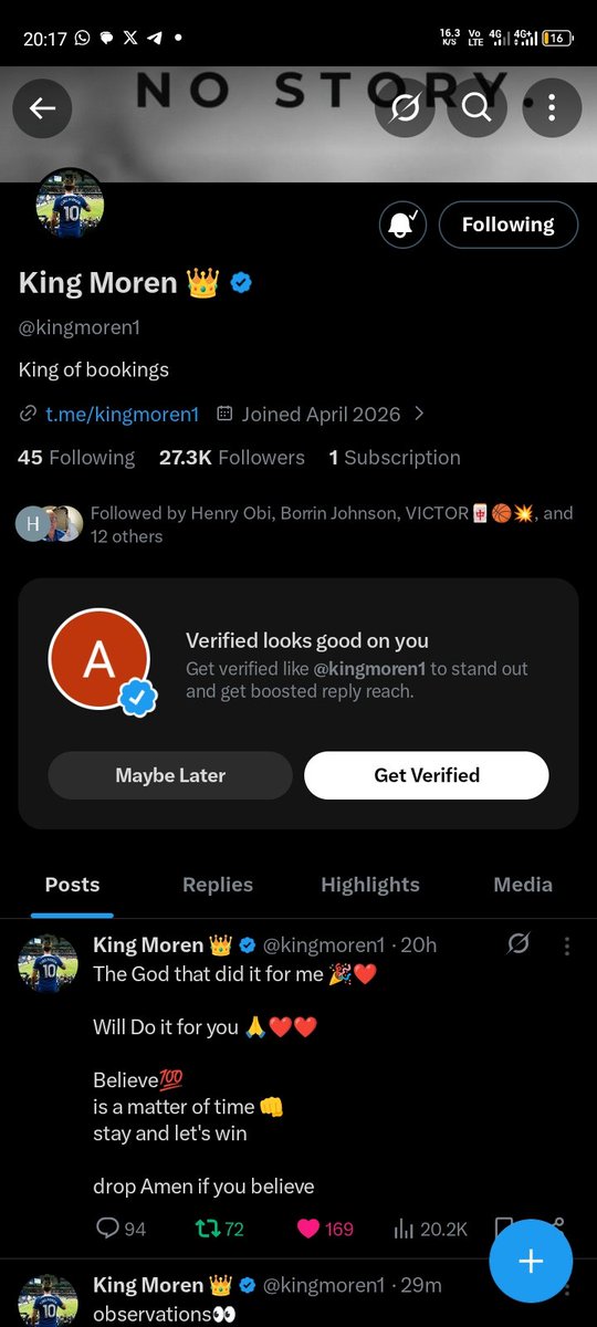Adamuff2017's tweet photo. @kingmoren1 Boss I don join telegram 
Tey tey but I no get another phone to screenshot 
ID 8161856579
 thank u boss God bless you and your family 
May Almighty Allah reward u abundantly https://t.co/4RFTvqfyQG
