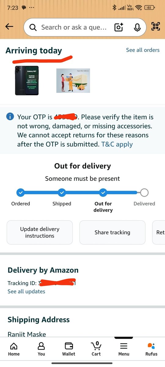 ranjitmaske456's tweet photo. how can customers trust claims of ultra-fast deliveries in minutes?

False delivery promises only
 lead to disappointment and loss of customer trust. #AmazonIndia #CustomerExperience #DelayedDelivery #CustomerServiceFail @JeffBezos https://t.co/XRShCEtDMh