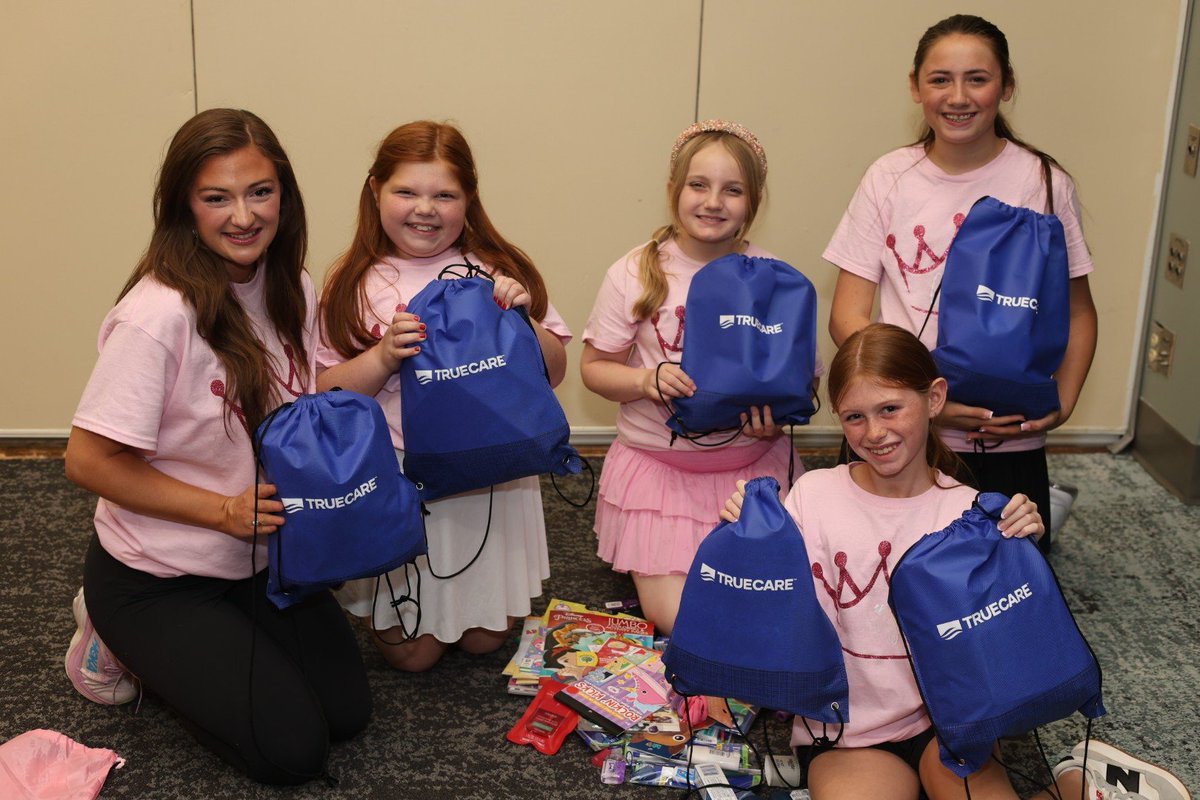 MSTrueCare's tweet photo. TrueCare is proud to sponsor this meaningful effort alongside the Miss Mississippi contestants and Magnolia Belles as they come together to stuff care bags for the Mississippi Department of Child Protection Services @MS_CPS.  

These bags will help support children and families across the state during critical moments, showing the power of compassion in action. 

At TrueCare, we’re committed to creating lasting change by supporting initiatives that uplift and strengthen communities across Mississippi. 

#MSTrueCare 💙 #MissMississippi👑