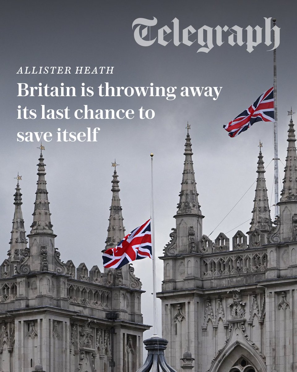 Telegraph's tweet photo. Could the murder of Henry Nowak and the attack in Northern Ireland finally jolt our elites out of their stupor, or will those horrors end up as mere footnotes in our descent?

Read more from Allister Heath below ⤵️

https://t.co/yoPDktpXK9 https://t.co/vA9f8LpDaV