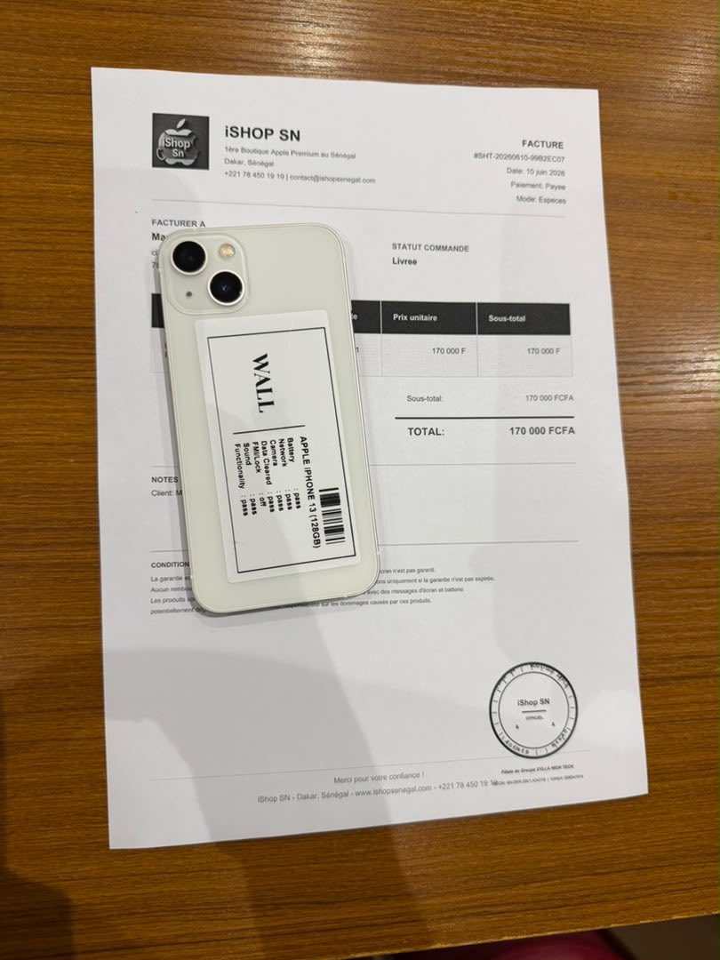syllahightech's tweet photo. iShop Sn vous remercie pour votre achat 🥰 Profitez pleinement de votre iPhone 13 🤍

https://t.co/CpWDPapGql 
784501919 https://t.co/154qsHjBLD