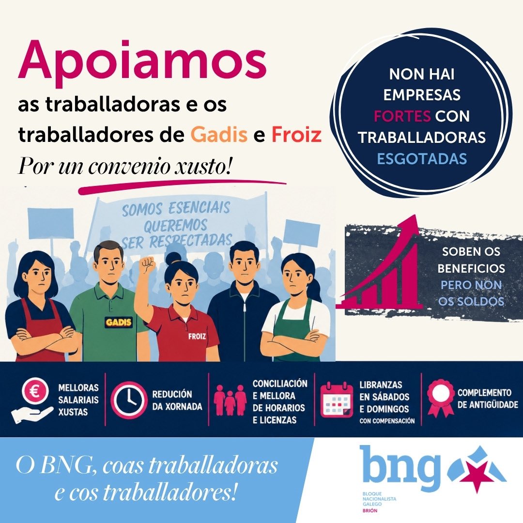 bngbrion's tweet photo. ✊📢 O BNG de Brión amosa o seu apoio ás traballadoras e aos traballadores de @gadis e @froizEs na defensa dun convenio xusto. https://t.co/HnHGIB7h3R