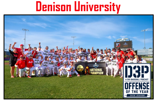 d3ppodcast's tweet photo. Moving through our D3P Offenses of the Year, arriving at @DU_Baseball—the 2026 DIII Champs. Check out all 59 other D3P award winners for 2026—links below.

Spotify: https://t.co/KF0bXUrjvG
Apple: https://t.co/J5t4TZea0I

#d3baseball https://t.co/h9FdgrN4eX