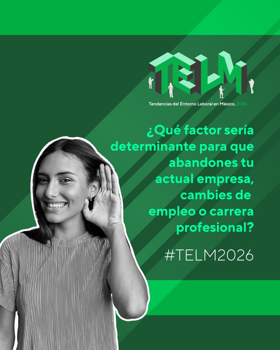 KellyServicesMX's tweet photo. Queremos entender cuáles son los factores que hoy impulsan el cambio laboral en México. Compártenos tu experiencia en nuestra encuesta, como parte de las industrias de: Manufactura, Automotriz, Tecnología, Logística, Finanzas y Contact Center.

https://t.co/TIRctmKflj https://t.co/s6n3QvTnPe