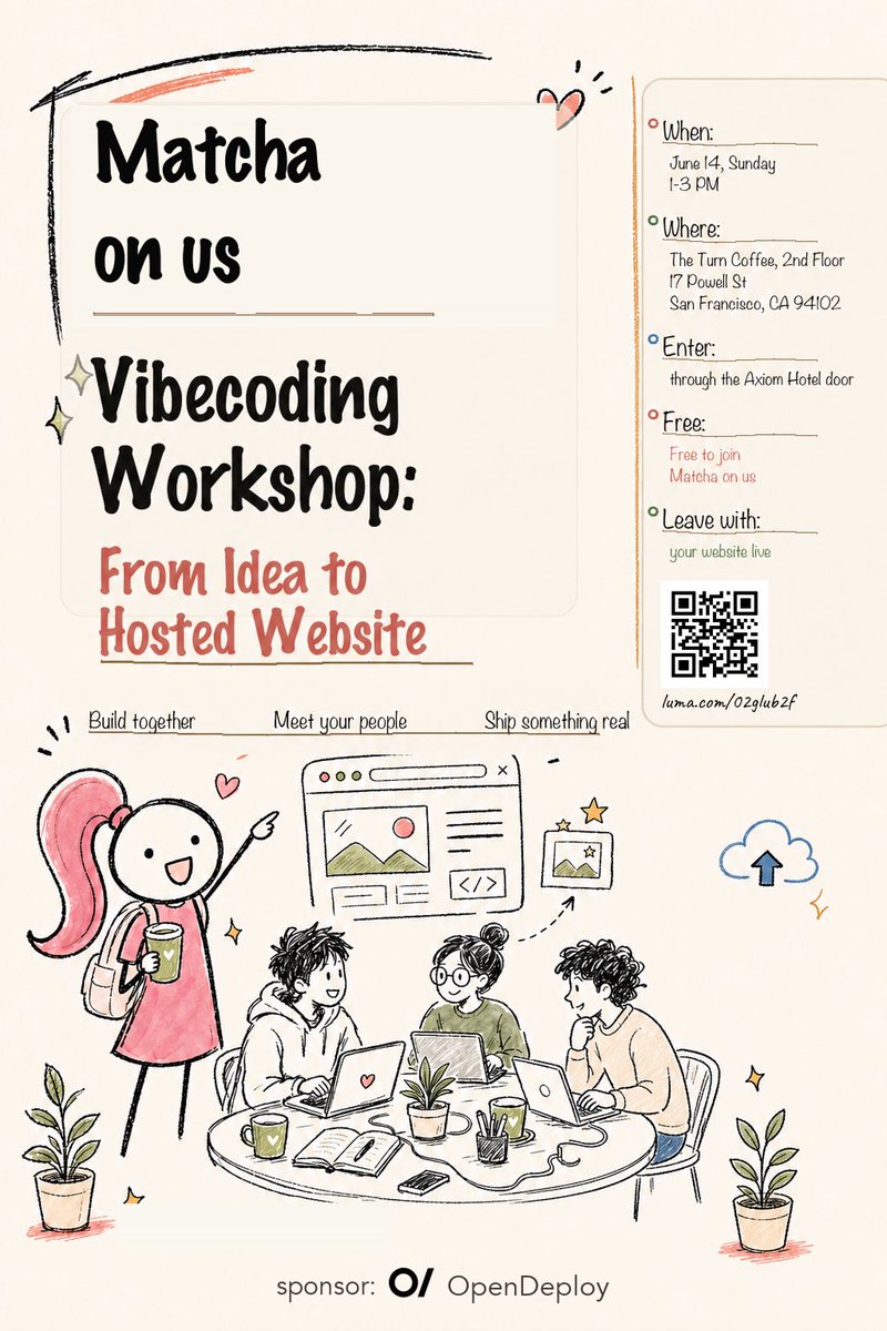 AnneInEdit's tweet photo. Gonna host a mini event at sf The Turn Coffee this Sunday 1-3pm. Come to join me and leave with a personal website hosted! 
Register on Luma: https://t.co/BCbjcjSXBm

Example websites: https://t.co/W5UggO2w96 https://t.co/ntnfHsXpn5