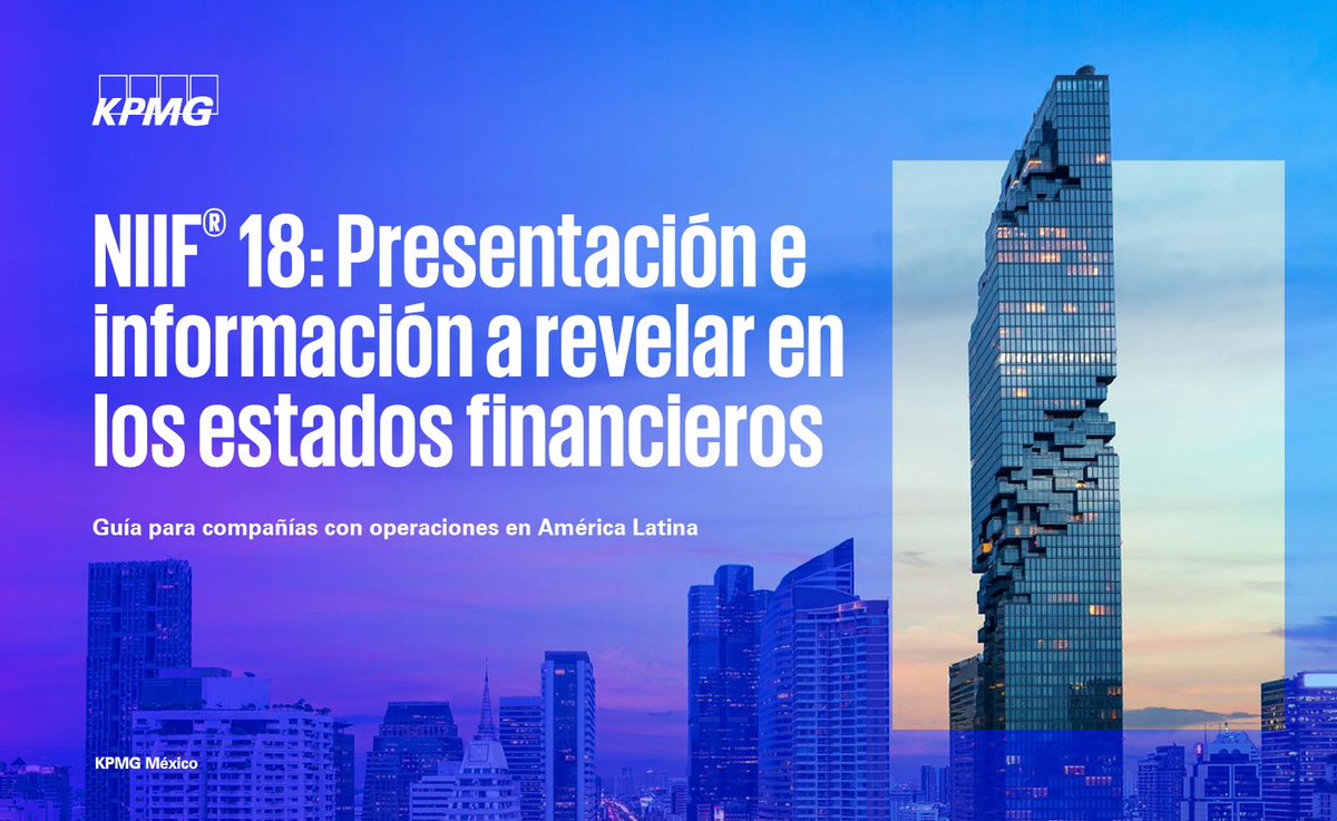 KPMG_VE's tweet photo. Presentamos nuestra guía #NIIF18 (IFRS 18), diseñada para ayudar a transformar la manera en que las empresas impulsan una mayor transparencia y comparabilidad en los estados financieros y en sus estrategias de negocio.

📄Descarga la guía completa aquí: https://t.co/tfSe2W6xP7 https://t.co/KBhxNIFWGi