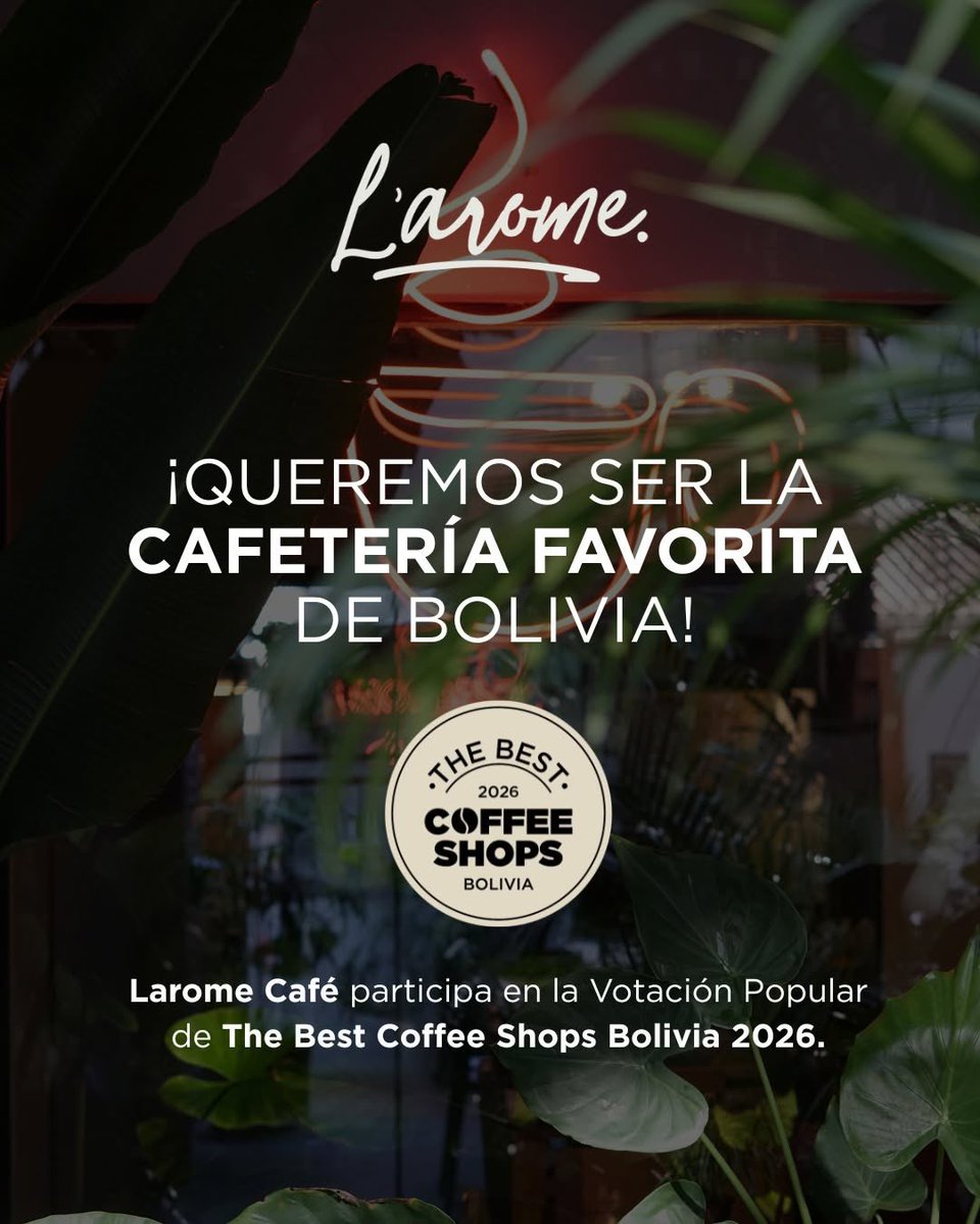 laromecafe's tweet photo. ¿Te gustamos o que? 🫶🏼

Si es así, podrían votar por nosotros para mejor cafetería de Bolivia? 🥺👉🏼👈🏼 https://t.co/p5qshPHYw1