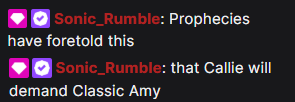 CallieMacN's tweet photo. The official Sonic Rumble account knows me so well~ 

You gave us the boy. I need my baby girl now. https://t.co/pApQt7mT8B