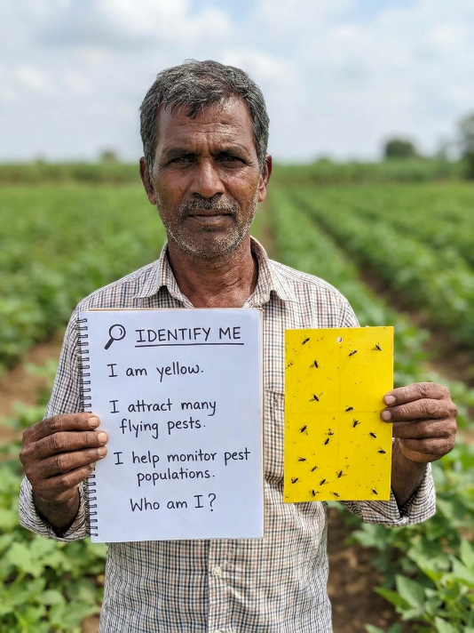 AnkaPujitha_S's tweet photo. 🔍 IDENTIFY ME
I am yellow.
I attract many flying pests.
I help monitor pest populations.
Who am I? 🌾
Answer below 👇
#pujithaentomology #Entosphere #Agritej
#IPM
#CropProtection
#Agriculture
#IntegratedPestManagement
#Entomology
#Farming https://t.co/Y72ZBvrOGC