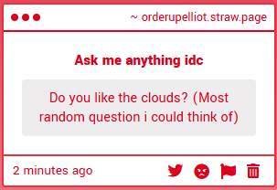 ThatP1zzaGuy's tweet photo. Yknow I DO like clouds but the fact you say "THE clouds" is weirdly ominous, should I be afriad, what are these clouds, should I be doing something about this #ElliotSP https://t.co/jxQ5mjZaFW