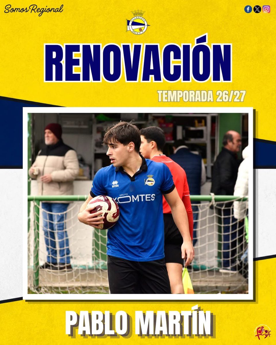 Nela_CF's tweet photo. ✍🏻  𝐑𝐄𝐍𝐎𝐕𝐀𝐂𝐈𝐎𝐍𝐄𝐒 / El delantero Pablo Martín continúa una temporada más con nosotros.

Una evolución impresionante de este joven jugador que ha realizado una muy buena temporada con el equipo.

#SomosRegional #UnLegadoQueNoSeDetiene https://t.co/4rycWQC6er