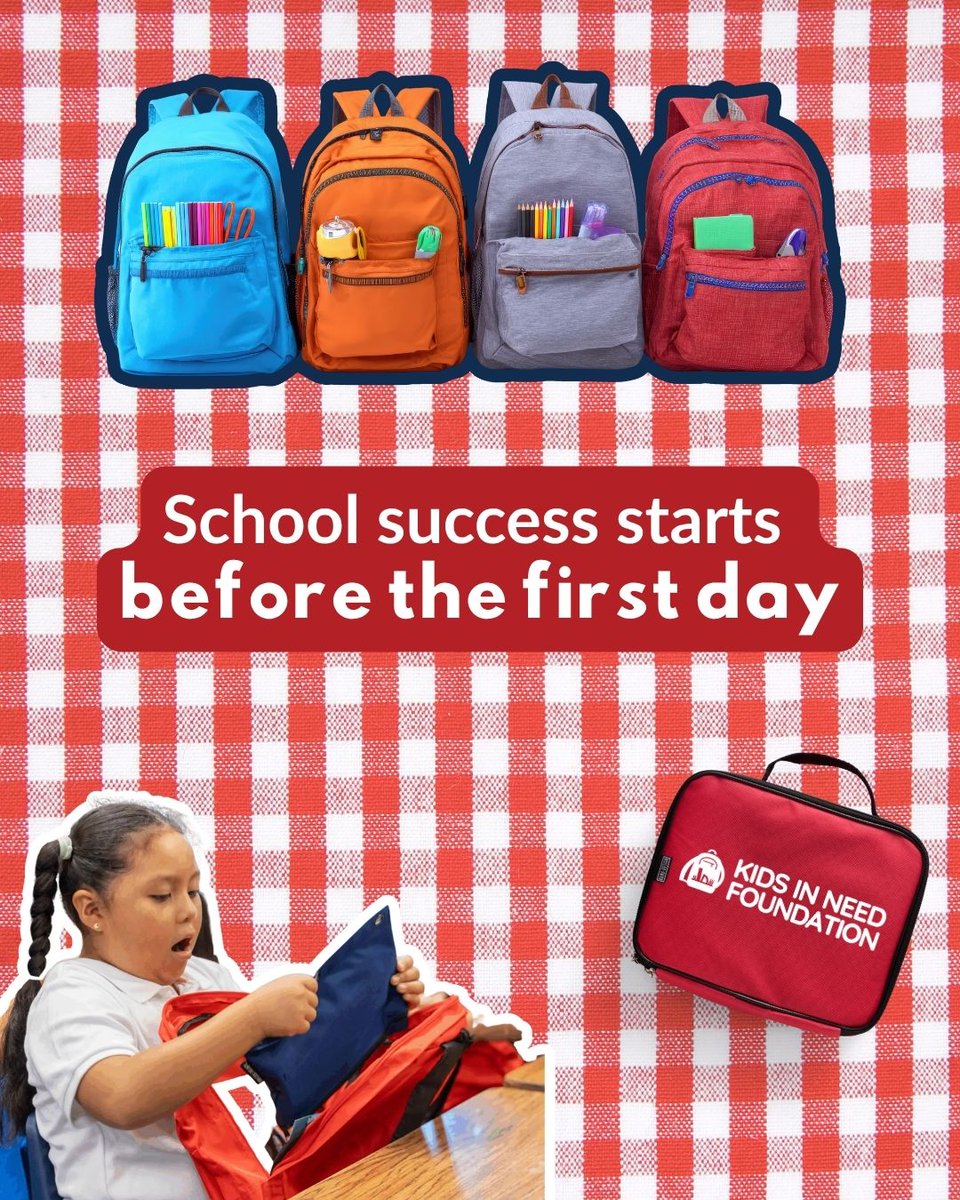 KidsInNeed's tweet photo. Summer is when Kids In Need Foundation prepare backpacks, classrooms, and schools for the year ahead. Your donation today helps ensure students have the supplies they need to feel ready, included, and excited to learn on day one.

Donate Today - https://t.co/AEZKHgzBw7 https://t.co/R6ifWKbSYr