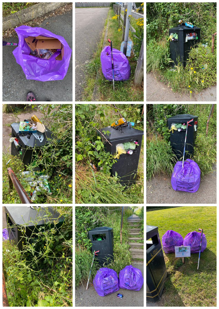 sabrown134's tweet photo. 10th June - minimal litter found on our morning #sniffari @pawsonplastic 🐾 then pleased to finally see some of our town bins have been emptied 👍🏻 (council has switched from #BalfourBeatty to #MGroup and there has been teething problems apparently…) Anyway, as the bins have ⬇️ https://t.co/TwT05V3p99