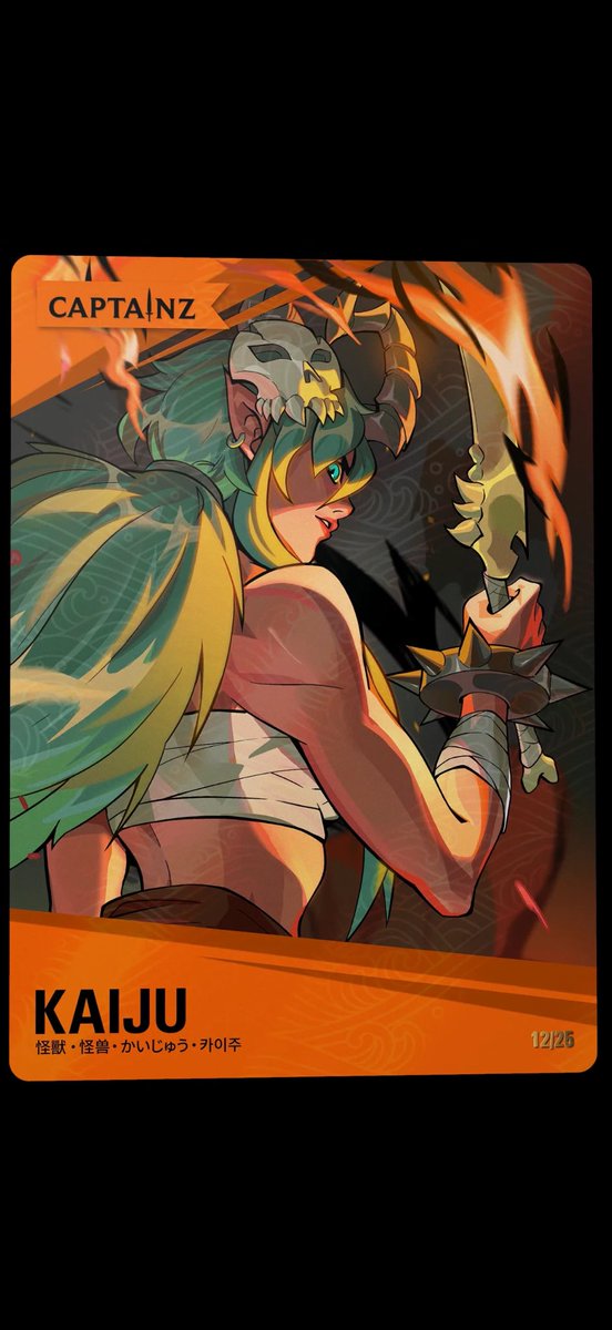 cptfud's tweet photo. Nice free reroll after scooping from the #Kaiju floor!
#orange #captainz @Memeland https://t.co/fUigWsh1o6