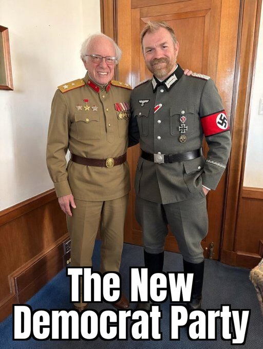 bulkeley_john's tweet photo. @RealJamesWoods It's actually the NEW Democrat Party. Only Nazis and communists need apply. https://t.co/QAbLN9BsDd