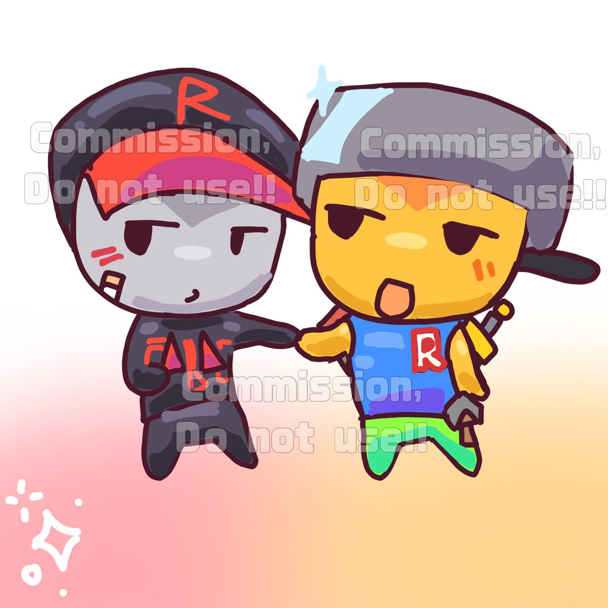 B0mb3rr02's tweet photo. Commission I did! 500 robux for these 2 lol #guestnoob #noobguest #robloxart #commissions #commissionsopen #robloxoc https://t.co/uhYrX1v1vz