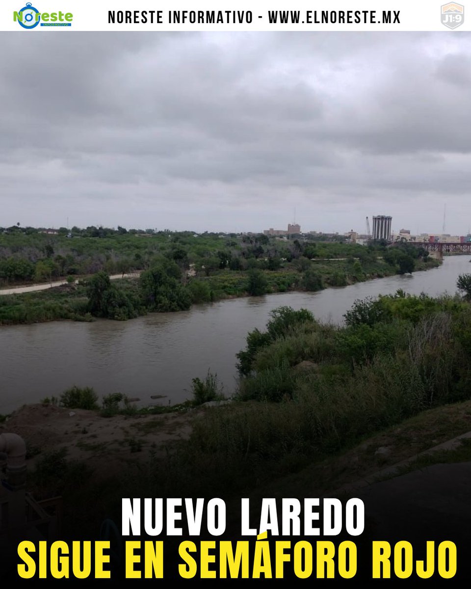 NoresteMX's tweet photo. #NuevoLaredo continúa en semáforo rojo por alto consumo de agua. https://t.co/fSKeCKsIid