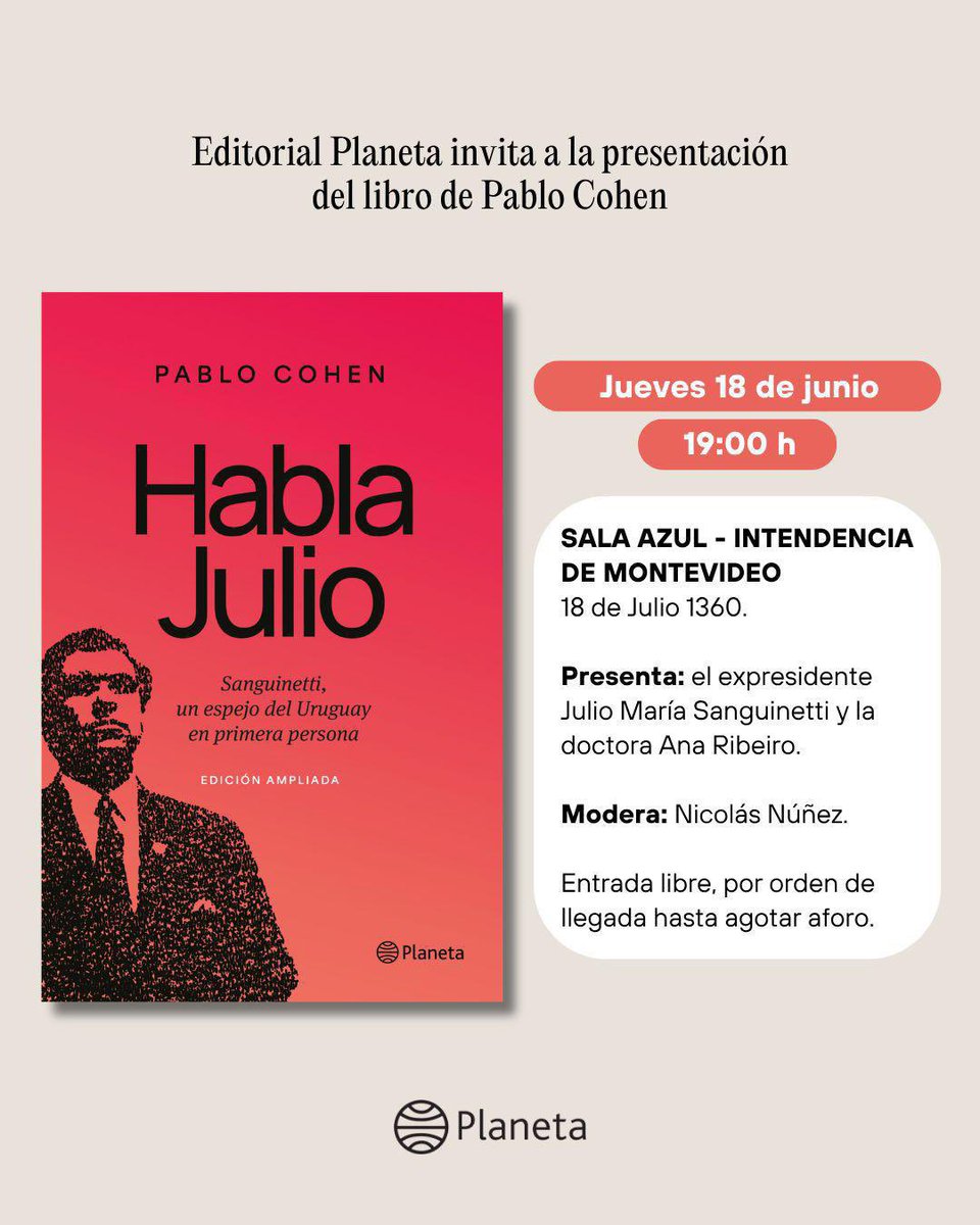 JMaSanguinetti's tweet photo. Todos invitados, ¡los esperamos! https://t.co/DEpTPXbzdR