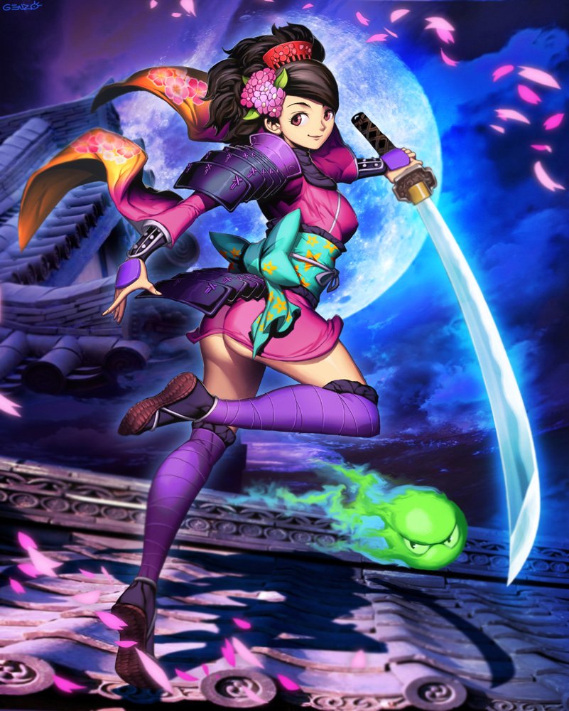 MrGenzoman's tweet photo. Happy to see that #Muramasa is back again with Muramasa: Revenant Blades and with all DLC charas. Old commission, love Momohime! https://t.co/aCxRr8NiUg